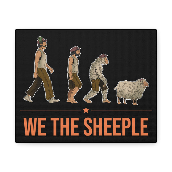 Sheeple Evolution Canvas