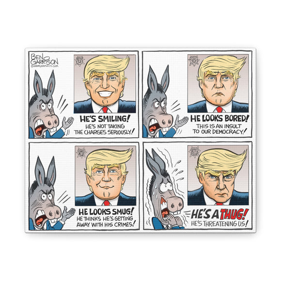 Donald Trump Mug Shot Canvas