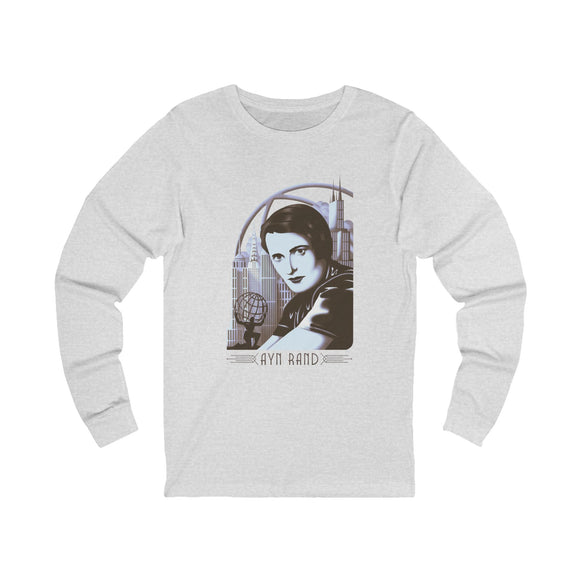 Ayn Rand Art Deco Long Sleeve