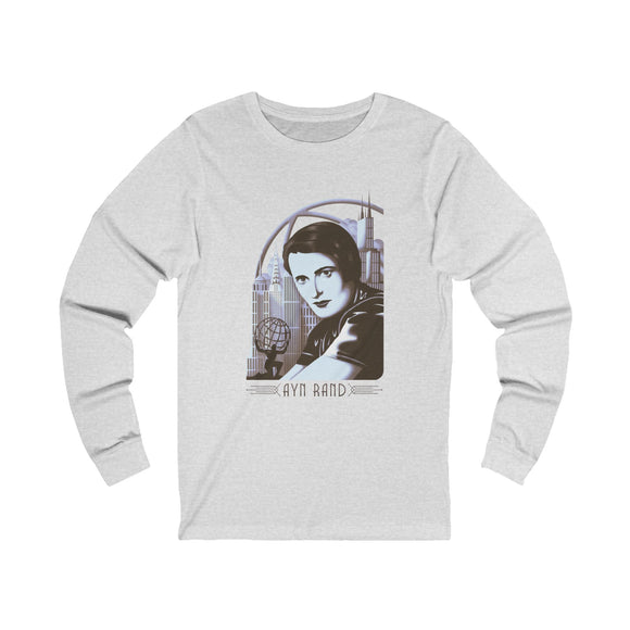 Ayn Rand Art Deco Long Sleeve