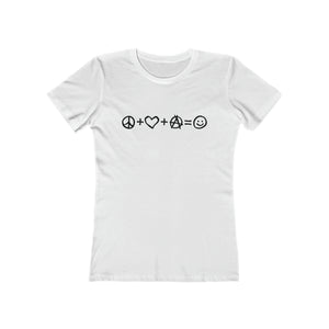 Peace + Love + Liberty = Happiness Women's T-Shirt