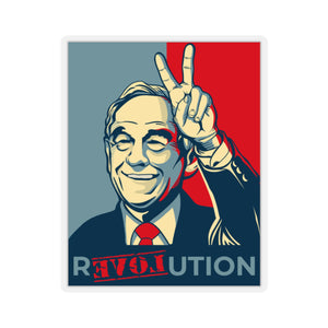 Ron Paul's Peace, Love, and Revolution Sticker
