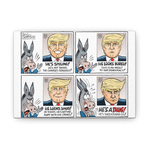 Donald Trump Mug Shot Canvas