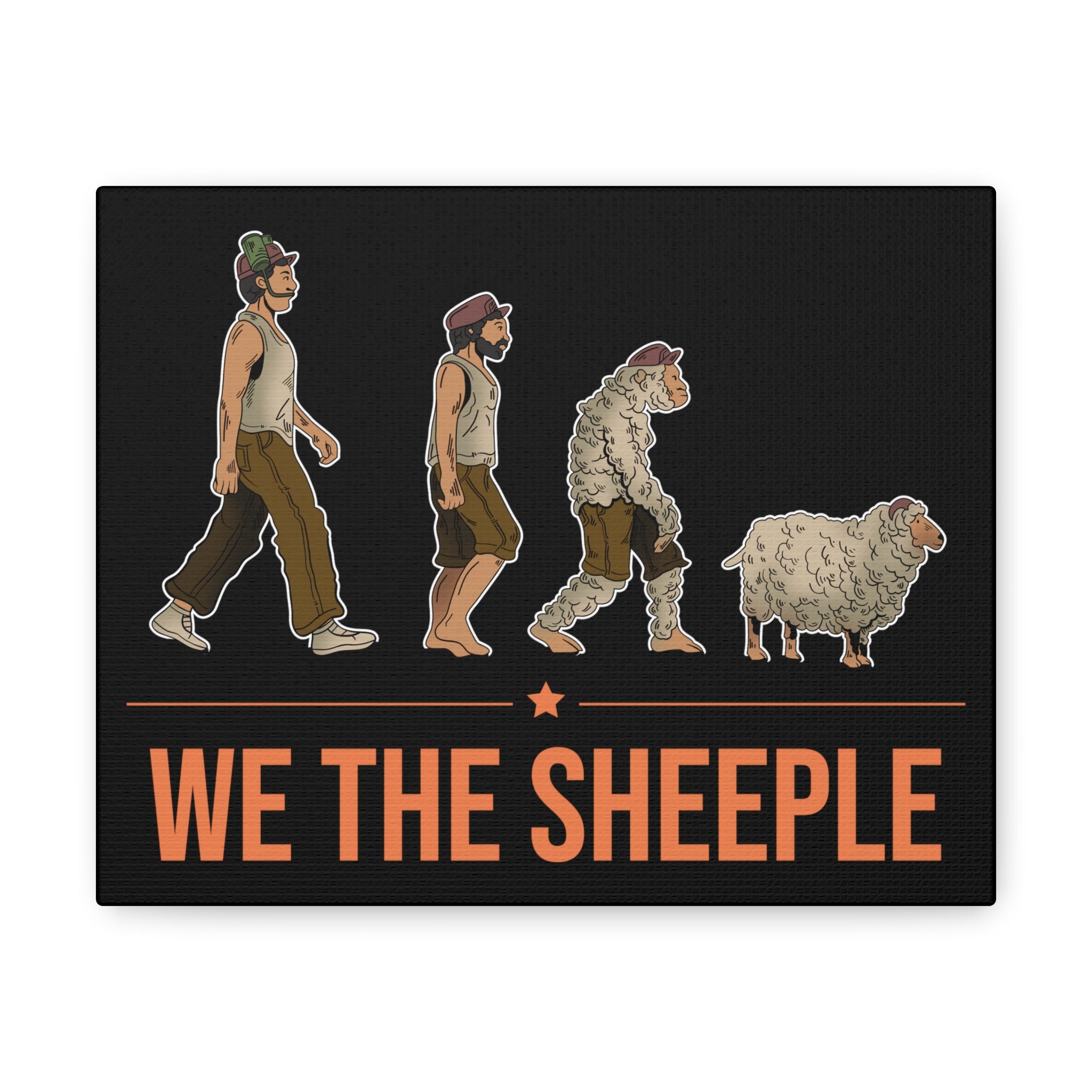 Sheeple Evolution | Cotton Canvas