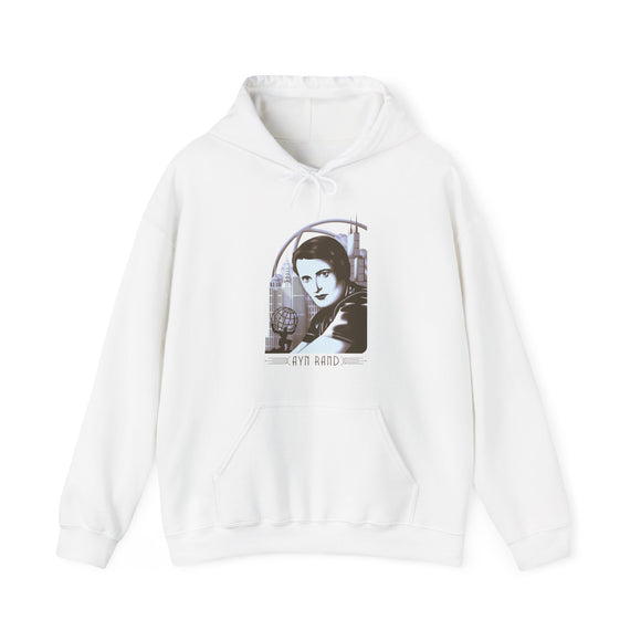 Ayn Rand Art Deco Hoodie