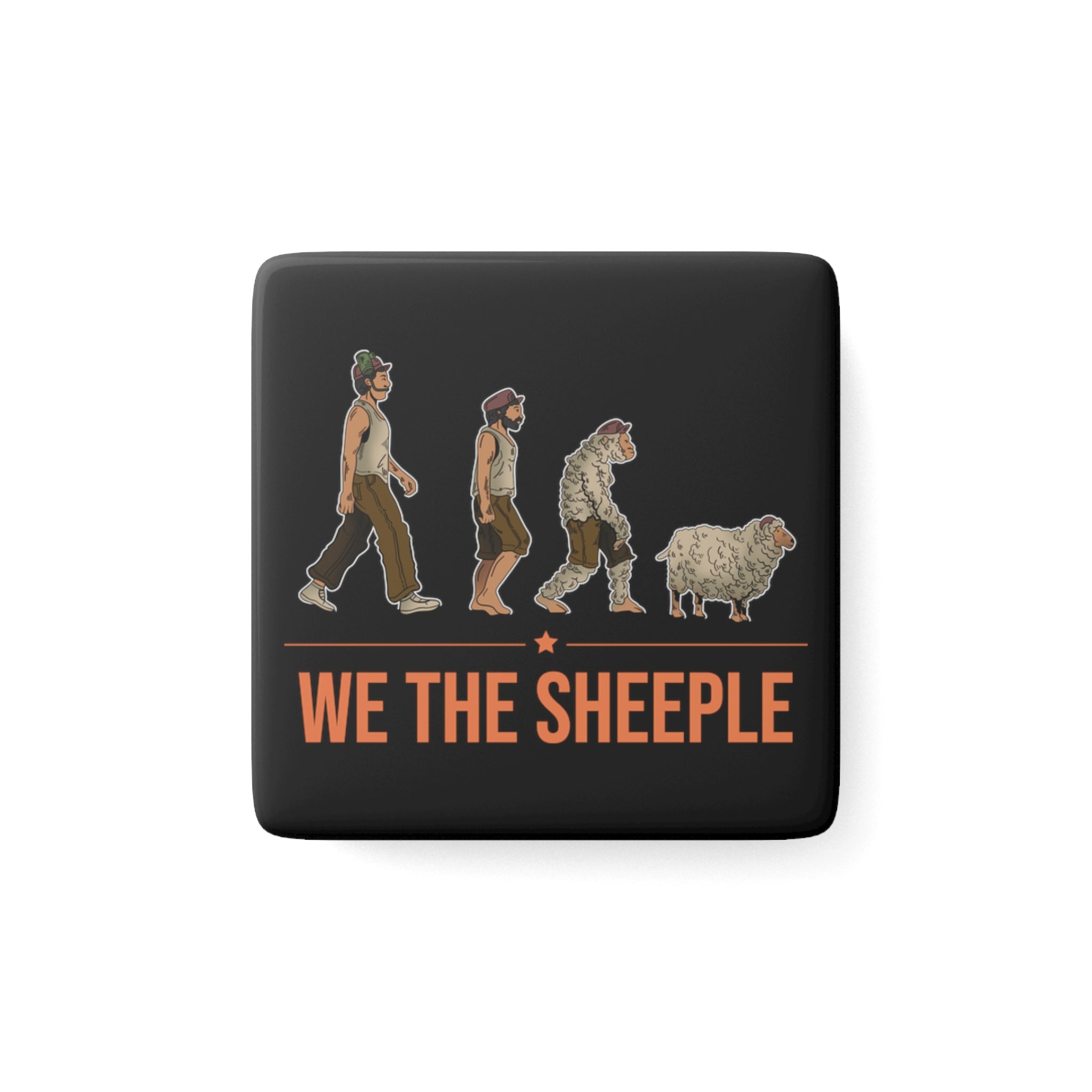 Sheeple Evolution | Fridge Magnet