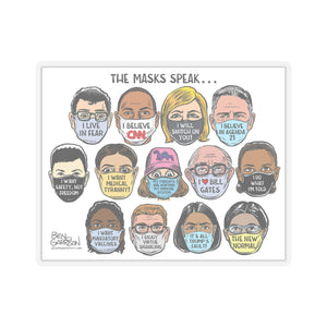 The Masks Speak Sticker