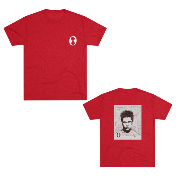 Tyler Durden OBEY Letterpress Men's T-Shirt Front & Back