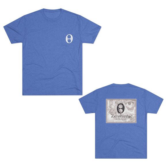 ZeroHedge OBEY Letterpress Men's T-Shirt Front & Back