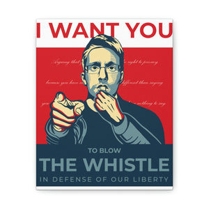 Edward Snowden Whistleblower Canvas