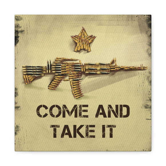 Come and Take It AR-15 Canvas