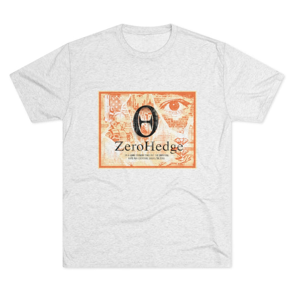 ZeroHedge OBEY Letterpress Orange Men's T-Shirt