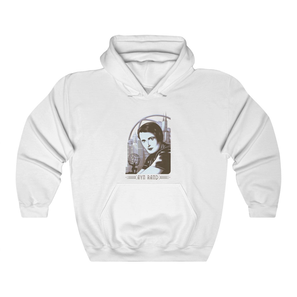 Ayn Rand Art Deco | Hooded Sweatshirt