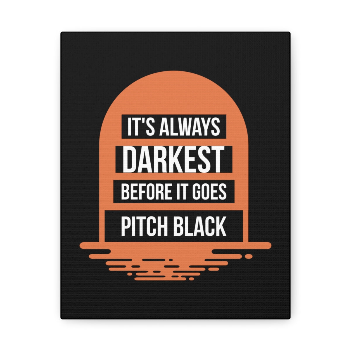 Pitch Black | Canvas