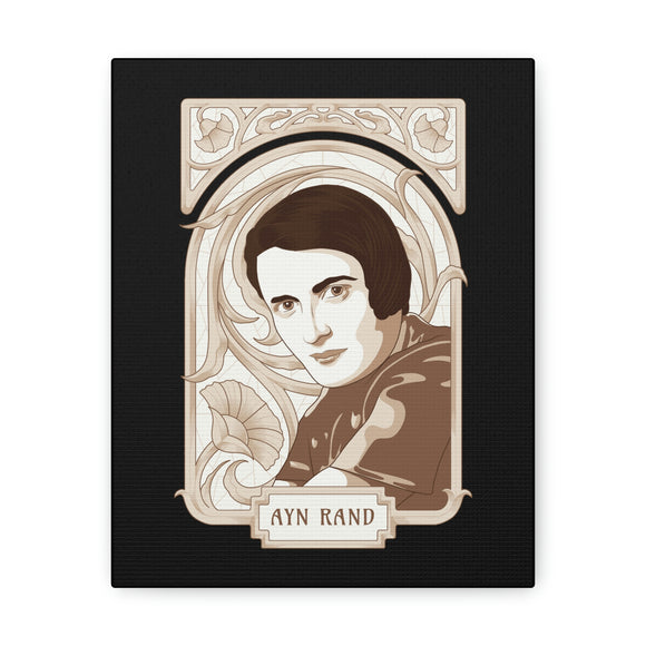 Ayn Rand Carnation Canvas