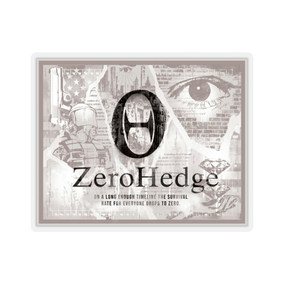 ZeroHedge OBEY Letterpress Sticker