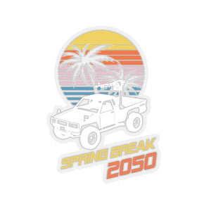 Spring Break 2050 Sticker