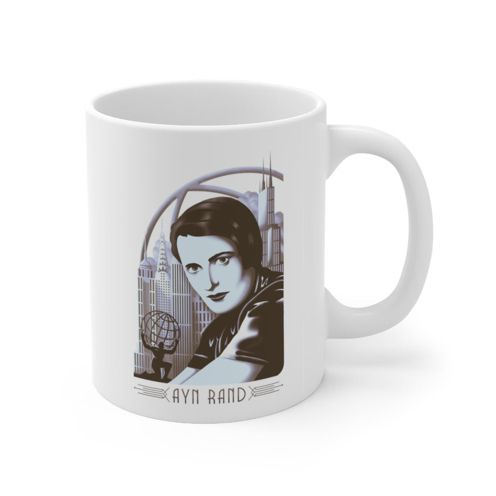 Ayn Rand Art Deco | Ceramic Mug