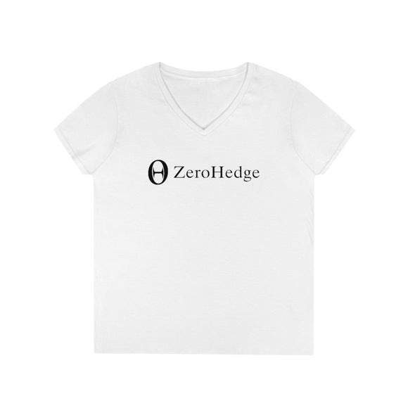 ZeroHedge Logo Women's V-Neck T-Shirt